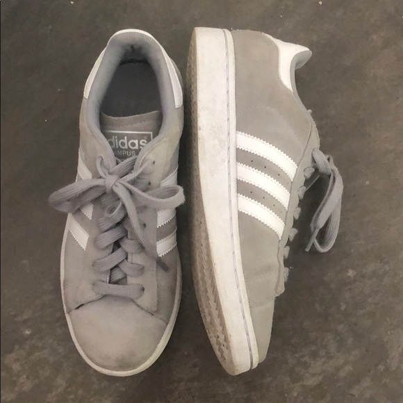 adidas Shoes - Grey adidas campus sneakers